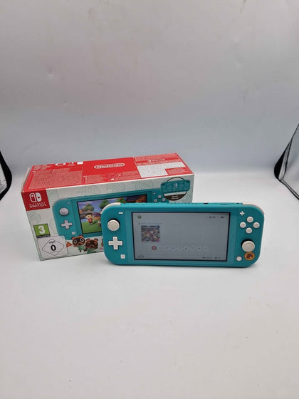 Nintendo Switch Lite Handheld Gaming Console - 32GB SSD - Turquoise - Boxed Animal Cross Edition