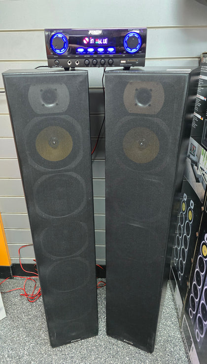 Fenton SHFT57B Speakers with karaoke amplifier 600W