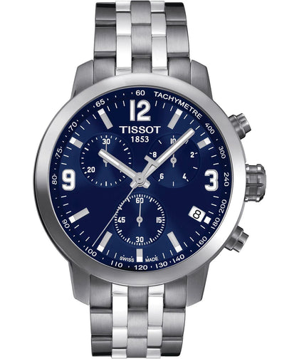 Tissot PRC 200 Chronograph Blue Dial Men's Watch