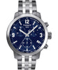 Tissot PRC 200 Chronograph Blue Dial Men's Watch