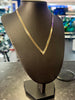9ct Gold V Shape Herringbone 18” Necklace