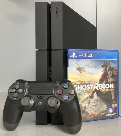 Sony Original Playstation 4 1TB Black Console Bundle ( + Tom Clancy's Ghost Recon Wildlands ) ** Unboxed **