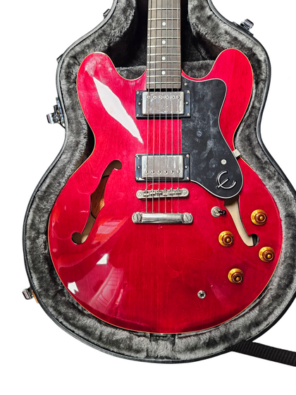 Epiphone Dot (16011500839) Electric Guitar ~ Cherry Red - with Hard Case