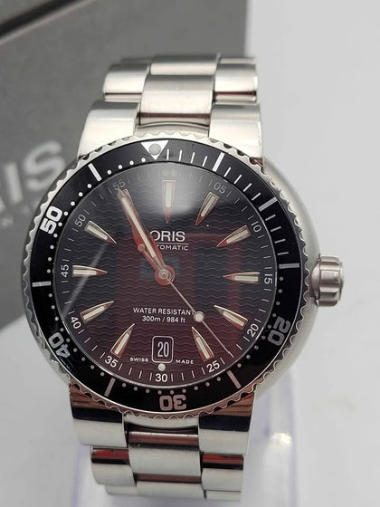 Oris TT1 Divers Automatic Black Wave Dial Watch – Ref. 7533P – 2009 – Swiss Made – Boxed