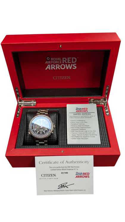 Citizen Eco-Drive Limited Edition Red Arrows Watch *Boxed*