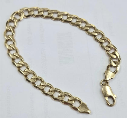 9ct Gold Curb Bracelet 9
