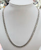 Silver Curb Chain 20"