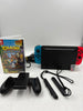 Nintendo Switch V2 (Neon Blue / Neon Red) With Dock, Joycon Grip And Rails And Crash bandicoot