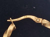 Pair Of 9ct Yellow Gold Twisted Hoop Earrings - 1.11 Grams
