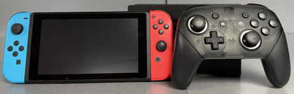 Nintendo Switch MOD.HAC-001(-01) Neon Blue/Neon Red Console Bundle ( + Unboxed Mario Kart 8 Deluxe ) ** Unboxed **