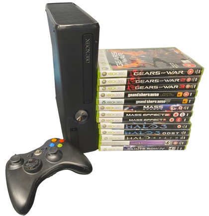 Microsoft Xbox 360 Slim 13 Game Bundle - 320GB
