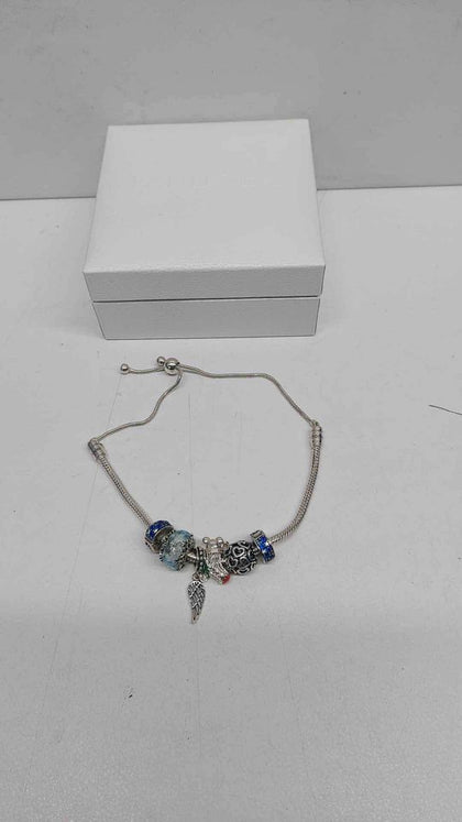 Pandora (ALE 925) Adjustable Pandora Bracelet With 10 Charms - 25.32 Grams