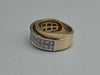 18ct Yellow Gold Ladies Ring with Double Row of CZ Stones – UK Size N – 10.96g