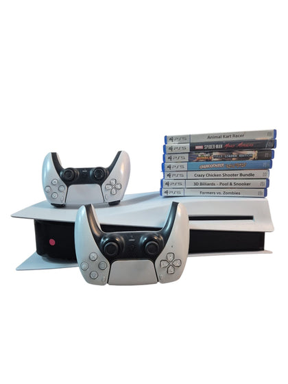 PlayStation 5 Disc Edition 825gb - 7 Games and 2 Controllers