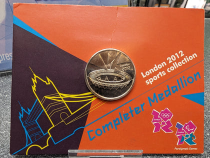 LONDON 2012 SPORTS COLLECTION  COMPLETER MEDALLION PRESTON STORE