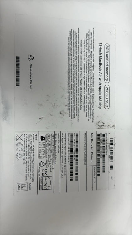 Apple MacBook Air 2024 M3 16GB RAM 512GB SSD - Midnight