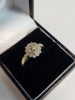 9ct Yellow Gold and Diamond (0.05ct) Cluster Ring  - Size Q - 1.6g total