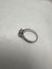 14ct White Gold Multi Clear Gem Ring - Size T