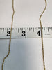 9CT Yellow Gold Narrow Rope Chain - 20" - 3.62g - Hallmarked