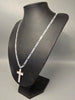 Silver 19.8G 925 CHAIN 24" with Cross