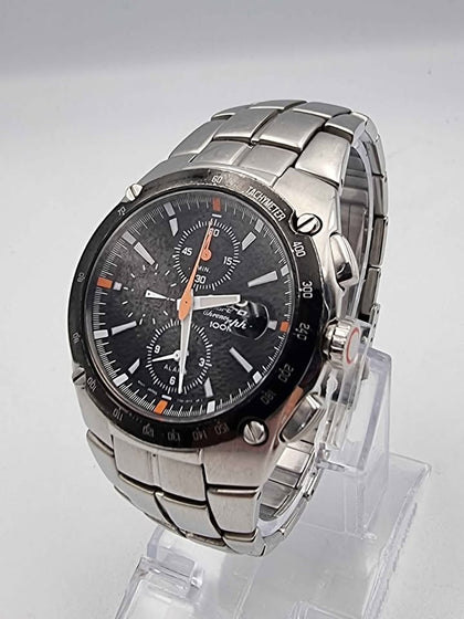 Seiko Sportura 7T62-0ED0 Mens Chronograph Watch With Date - Steel Bracelet - Unboxed