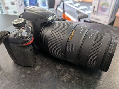 Nikon D3200 DSLR Camera & Sigma  70-300mm Lens
