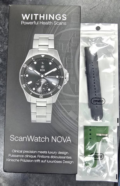 Withings ScanWatch Nova Hybrid Smart Watch - Boxed - Includes All Accessories