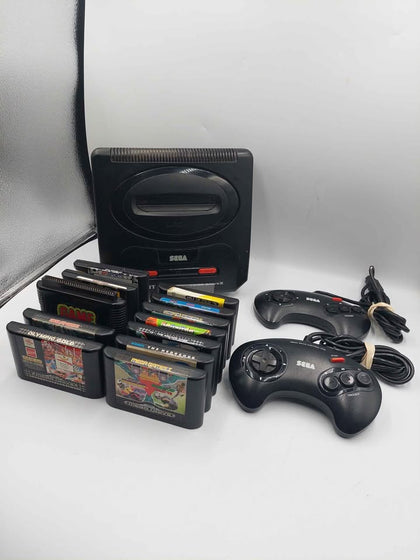 Sega Mega Drive II Console, Unboxed, With Two Pads And 12 Games (Genesis/ Mega Drive/Mega Drive II)