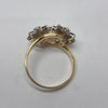 18ct Gold 0.56ct Sapphire & 0.29ct Diamond Cluster Ring - Size O - RRP £1980