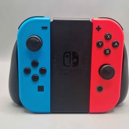 Nintendo switch Joycons with holder Neon Red/Blue