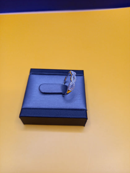 Silver Infinity Band Ring Size-N