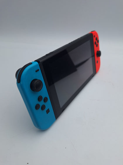 Nintendo Switch 32GB gaming Console with red/blue joycons, original charger, cradle and dock UNBOXED