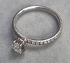 18ct White Gold 0.65ct Diamond Ring Size M