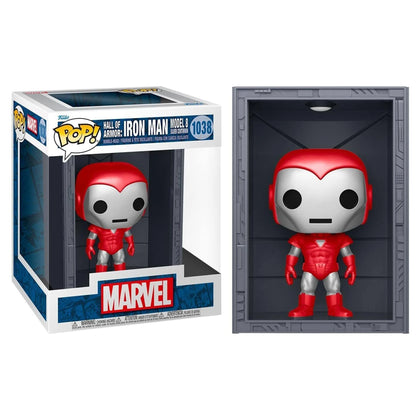 ** Collection Only ** Funko Pop! Silver Marvel Deluxe Iron Figure Hall of Armor Man Model 8 #1038
