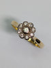 18ct Gold Diamond Floral Ring Size P