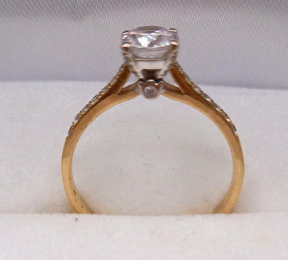 9ct 2,8g Yellow Gold Ring Size-V