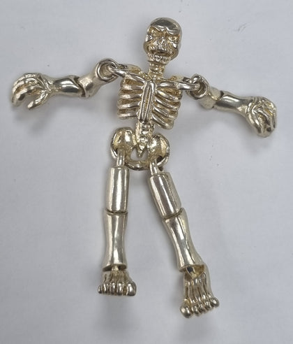 Silver Skeleton Pendant