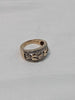9ct Yellow Gold Gents Band Ring With 0.16ct Diamond Stones - Size O - 6.79 Grams