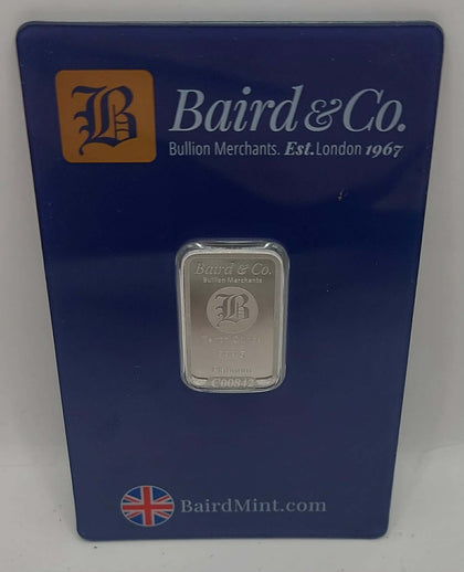 999.5 Platinum Bar  2.835g Baird & Co