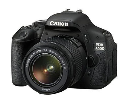 Canon EOS 600D SLR Camera with EF-S 18-55mm f/3.5-5.6 DC III Lens (18MP) 3.0 inch LCD (Renewed)