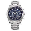 Citizen Men's Blue Chronograph Dial Stainless Steel Bracelet Watch RRP £250.00
