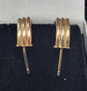 14ct Yellow White And Rose Tone Gold Earrings - 2.3g