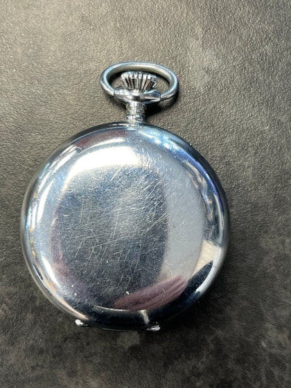 VINTAGE COLLECTORS HEBDOMAS 8 DAYS SWISS MADE POCKET WATCH LEIGH STORE.