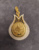 14ct Yellow Gold "Tugra" Medallion Pendant