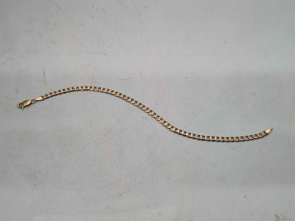 9ct Yellow Gold Curb Bracelet - 8.5