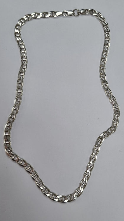Silver Mariner link chain 21