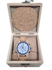 BOTANICA ALDER WOODLINK ZEBRANO, CHRONOGRAPH, QUARTZ, WOODEN MENS WATCH, IN ORGINAL BOX