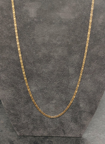 14ct Yellow Gold Valentino Link Chain - 18
