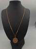 9ct Yellow Gold Curb Chain With St.Christopher Pendant - 20" Long - 7.91 Grams