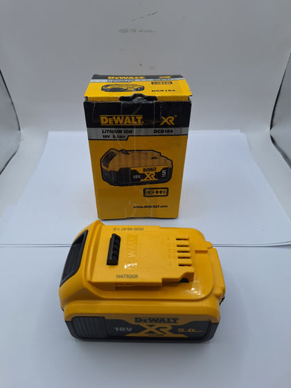 Genuine DeWalt DCB184 18V XR 5.0Ah Slide Battery NEW YELLOW SEALED IN BOX .